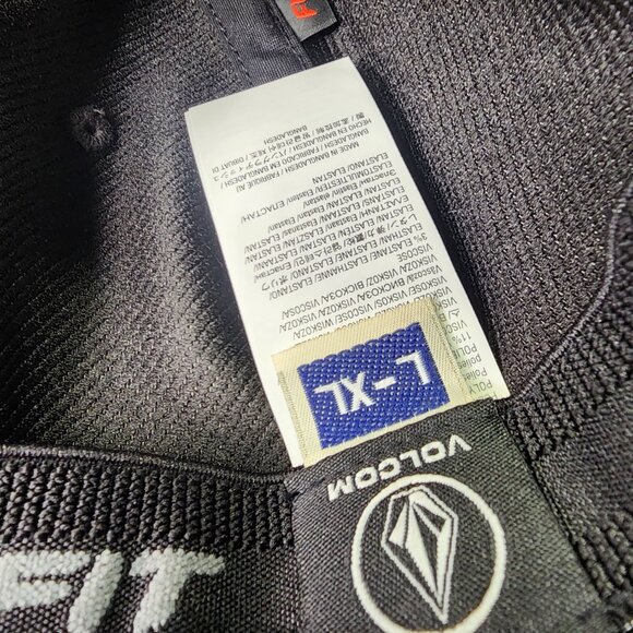 NWT Volcom Full Stone Logo Flexfit Hat Cap Size L-XL Gray - Picture 9 of 10